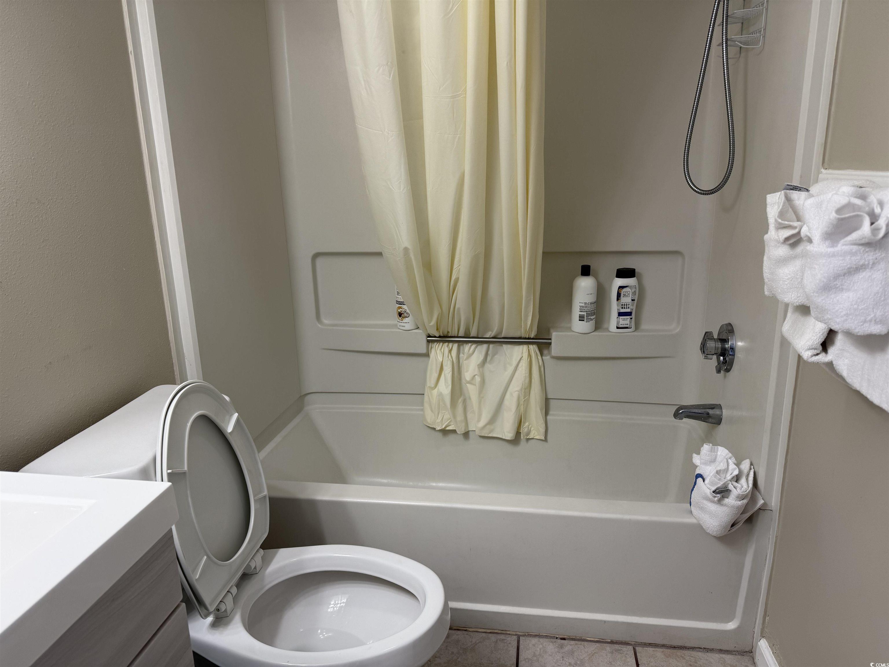 1605 South Ocean Boulevard, Unit 1211 Myrtle Beach, SC 29577 - Photo 15 of 22 Full bathroom featuring vanity and shower / bath combo