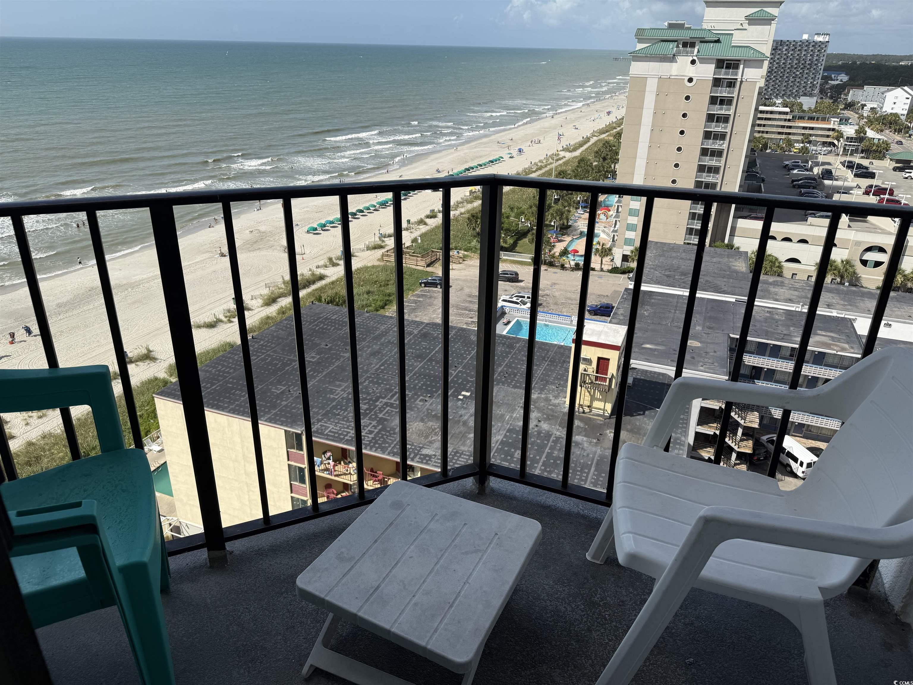 1605 South Ocean Boulevard, Unit 1211 Myrtle Beach, SC 29577 - Photo 2 of 22 Balcony with view of water and beach