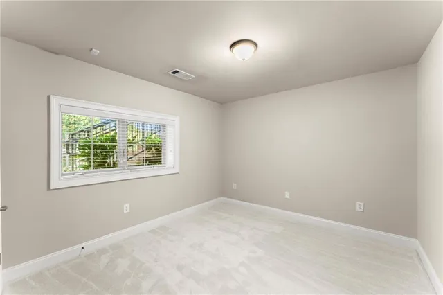 a view of an empty room