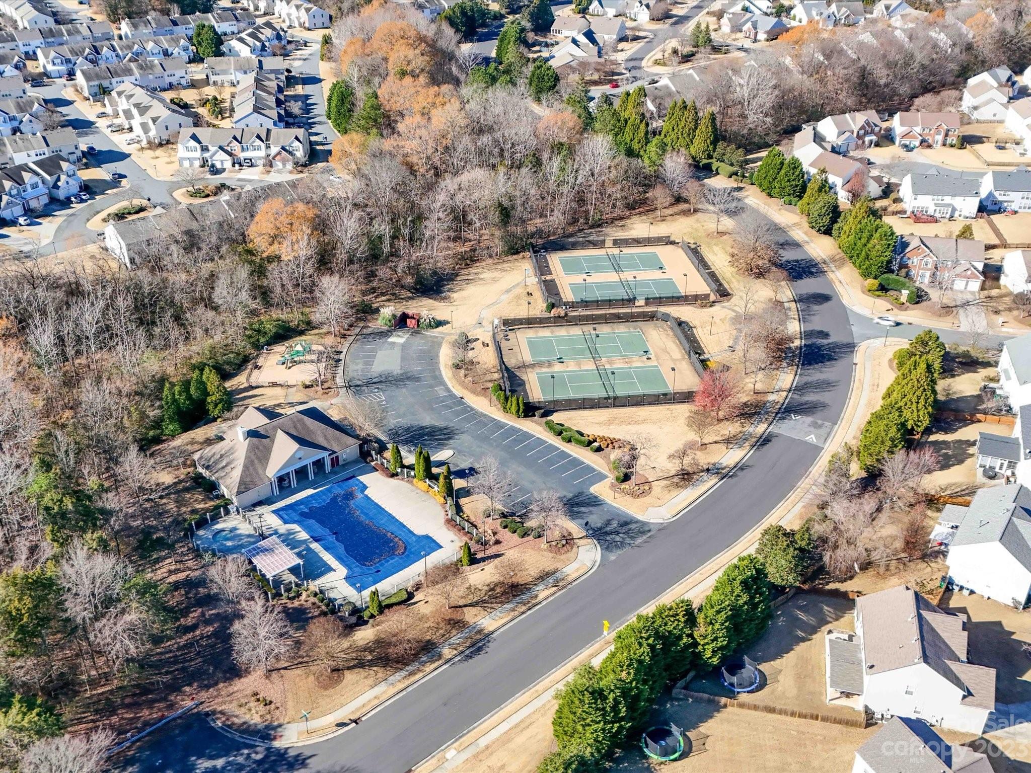 11755 Huxley Road Charlotte, NC 28277 - Photo 35 of 37 an aerial view of residential houses with outdoor space