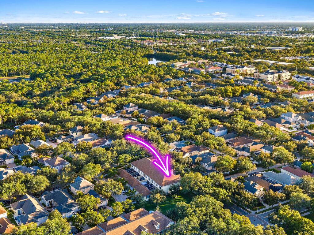 277 New Haven Boulevard Jupiter, FL 33458 - Photo 11 of 36 Aerial with Arrow