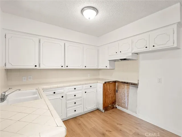 an empty room with sliding door