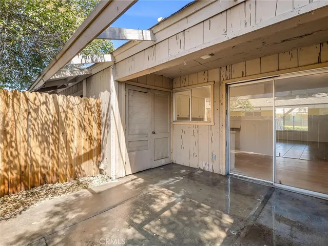 a backyard of a house