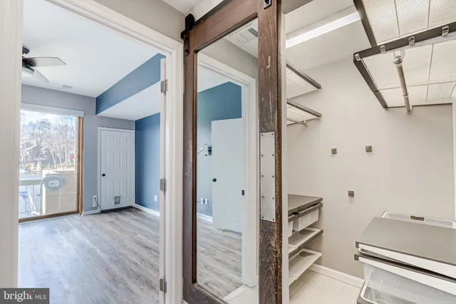 a view of an empty room