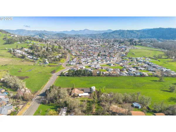 a view of a city with a lake view