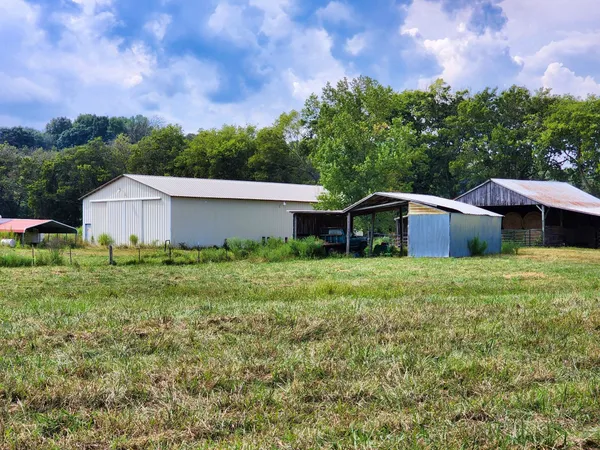 a front view of house with yard and trees
