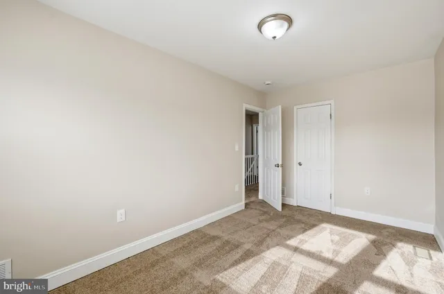 a view of a room with a empty space