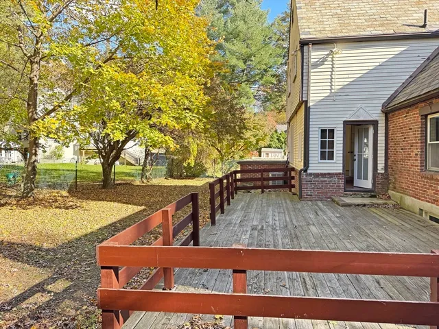 a view of outdoor space with seating
