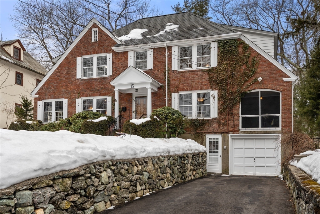 15 Gammons Road Newton, MA 02468 - Photo 19 of 20 a front view of a house with a yard