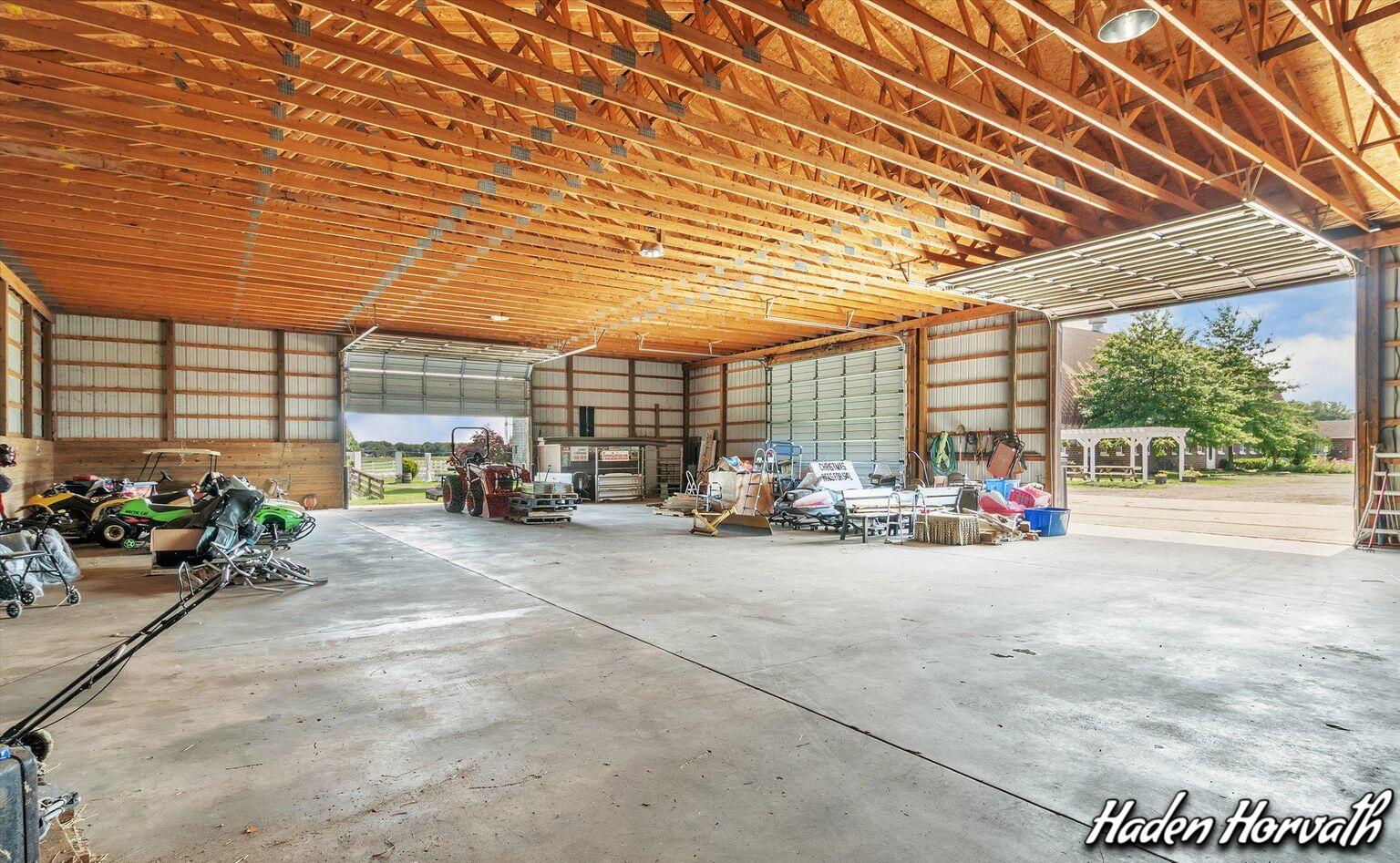 2940 South Ravenna Road Ravenna, MI 49451 - Photo 74 of 82 Inside Pole Barn