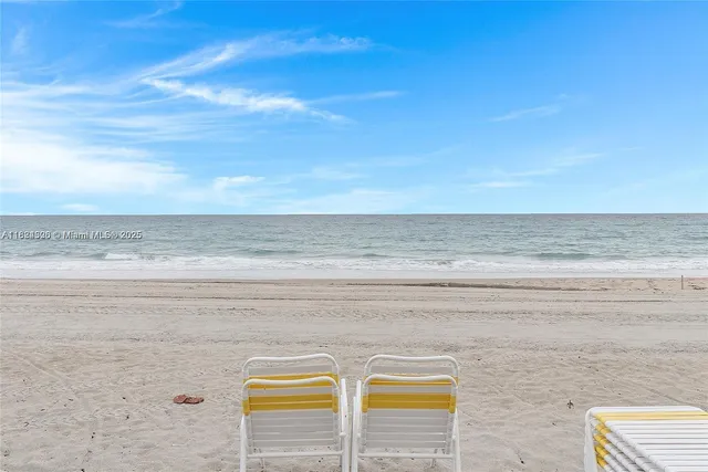 a view of beach and ocean