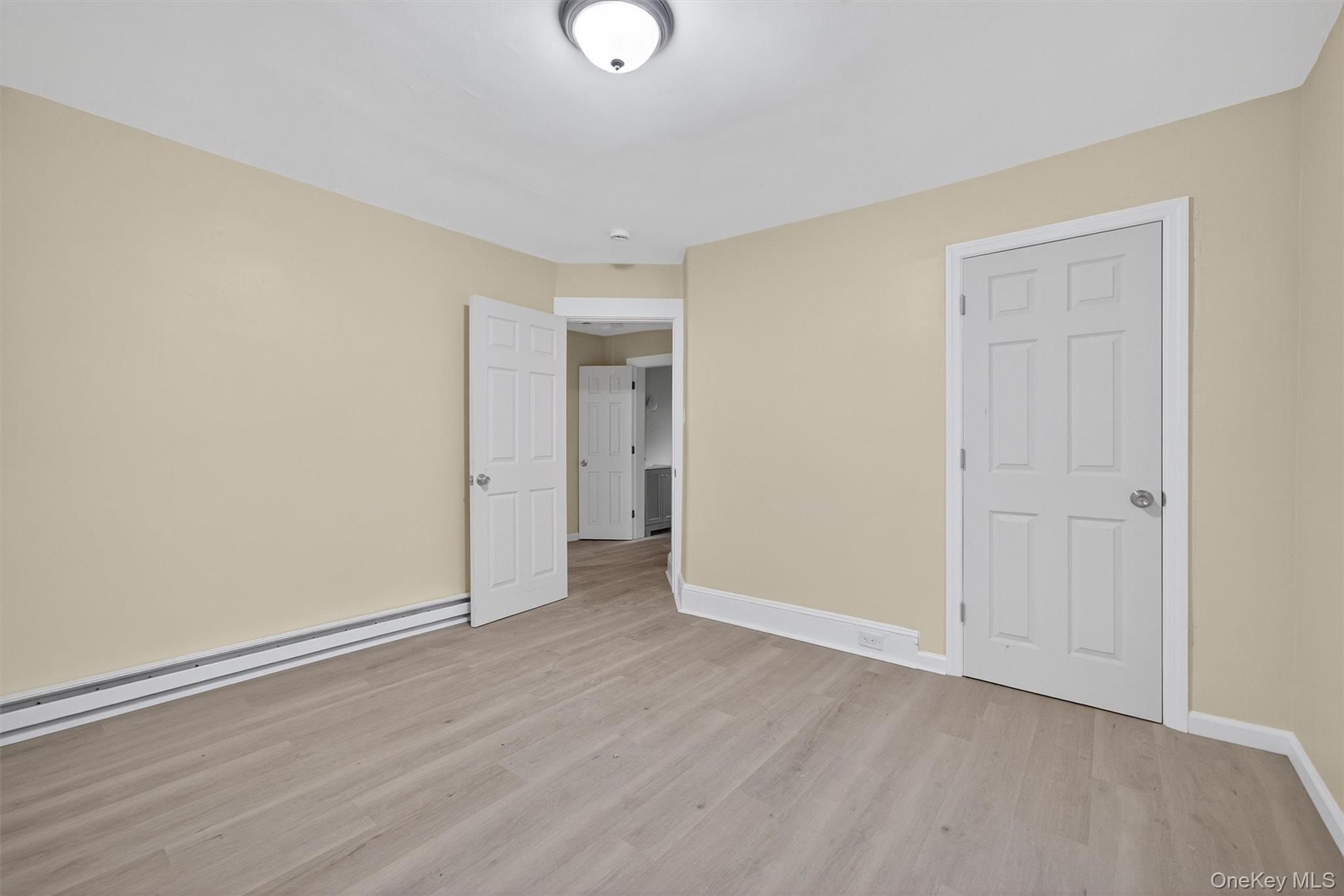 8 Cottage St Extension Monticello, NY 12701 - Photo 19 of 23 Unfurnished bedroom featuring light wood-style flooring and a baseboard radiator