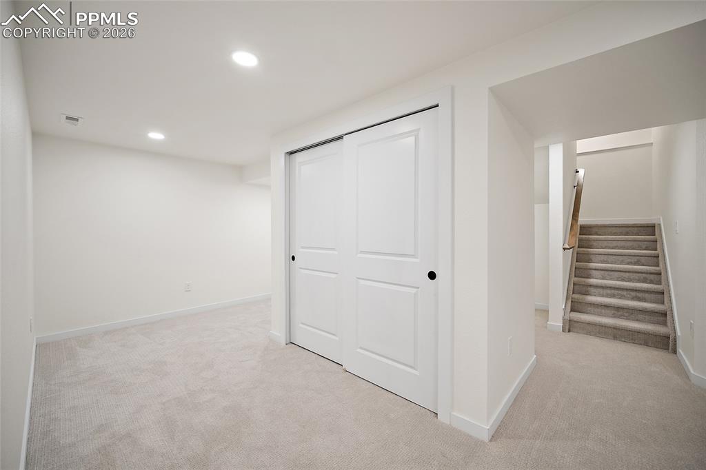 62 Rising Sun Terrace Colorado Springs, CO 80921 - Photo 35 of 46 a view of a hallway with closet