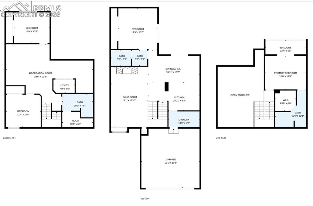 62 Rising Sun Terrace Colorado Springs, CO 80921 - Photo 37 of 46 a picture of a floor plan