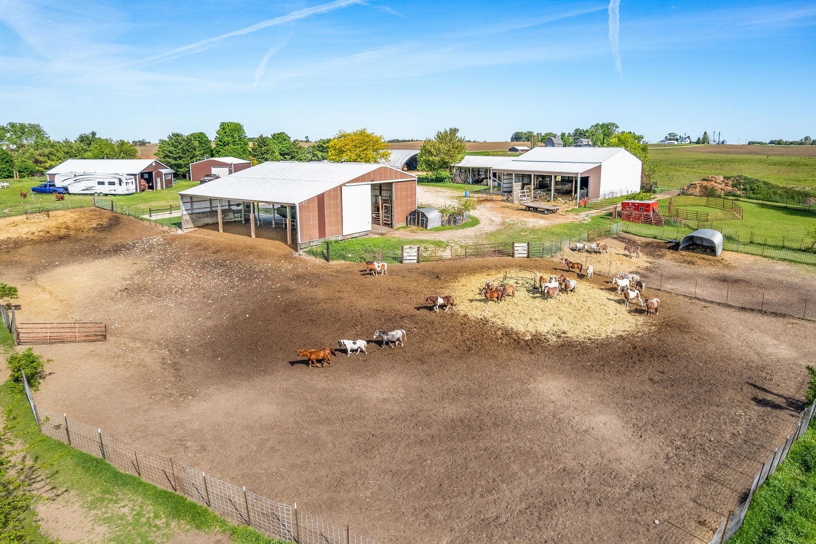 15534 Somonauk Road DeKalb, IL 60115 - Photo 34 of 48 a aerial view of a city