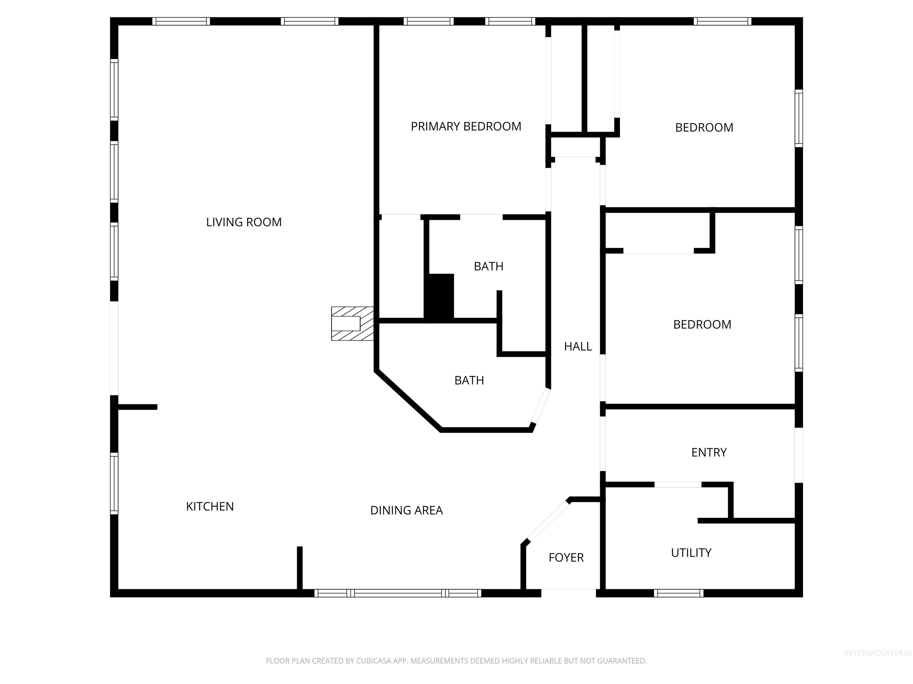 2599 Fruitvale Glendale Road Council, ID 83612 - Photo 37 of 38 Floor plan of main home.