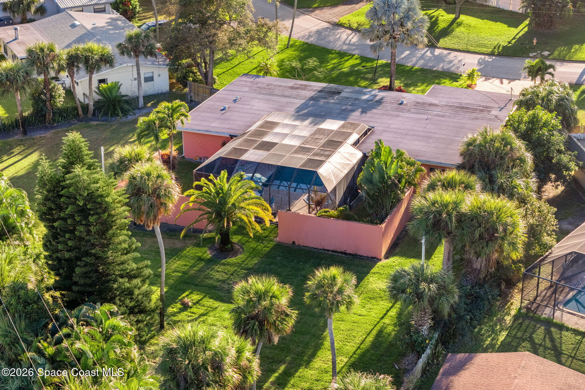 1044 Samar Road Cocoa Beach, FL 32931 - Photo 22 of 56 a view of a yard with plants