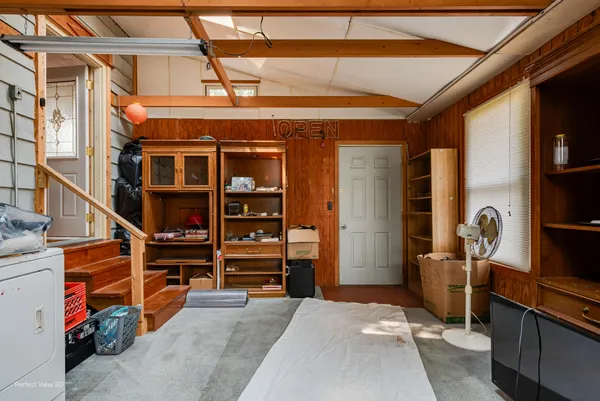 a view of storage and utility room