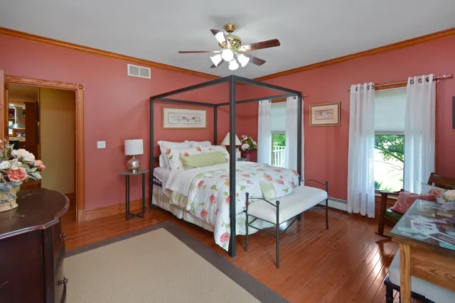 a room with furniture and a window