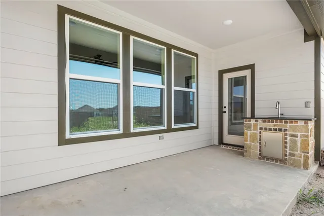 a front view of a house