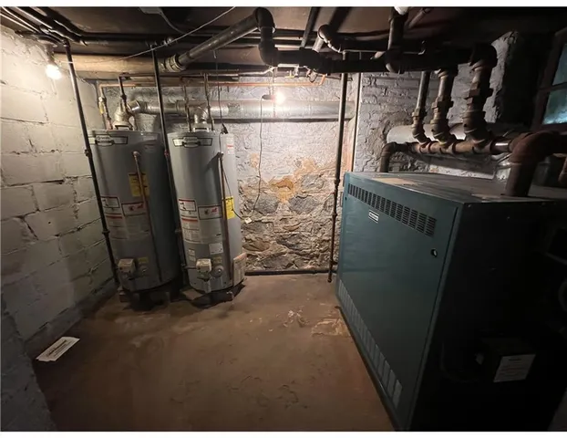 a view of water heater room