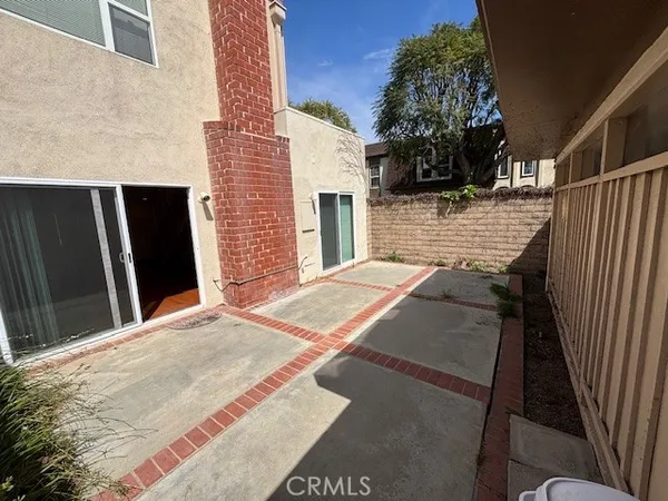 a backyard of a house