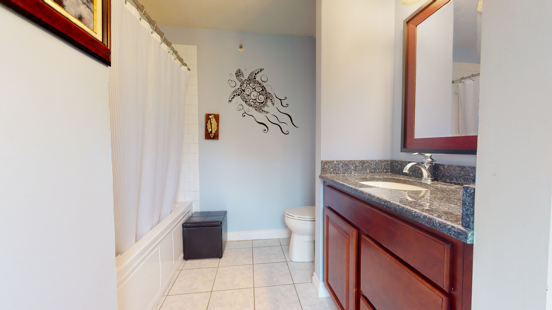 6344 Gilmer Road Long Grove, IL 60047 - Photo 27 of 43 a bathroom with a granite countertop sink and a toilet