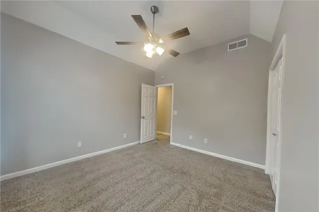 a view of an empty room