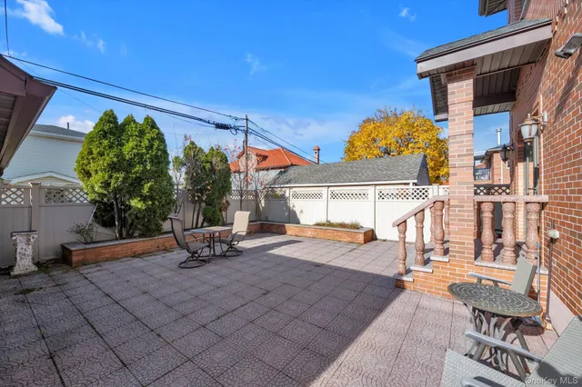a view of a house with a patio