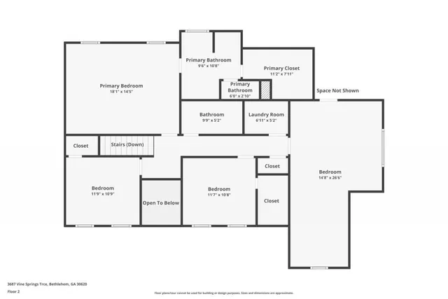 $2,750 | 3687 Vine Springs Trace, Bethlehem, GA 30620