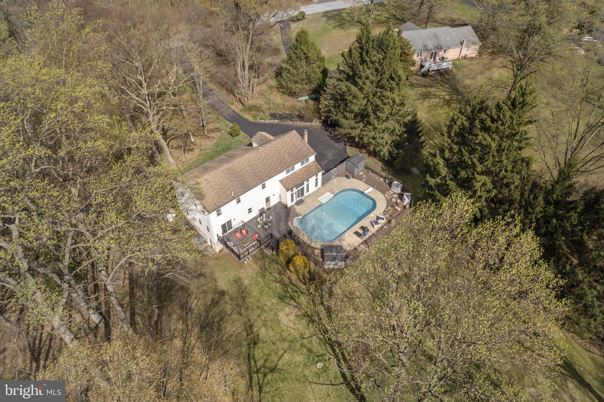 1017 Scholl Road Pottstown, PA 19465 - Photo 46 of 56 a aerial view of a house with a yard