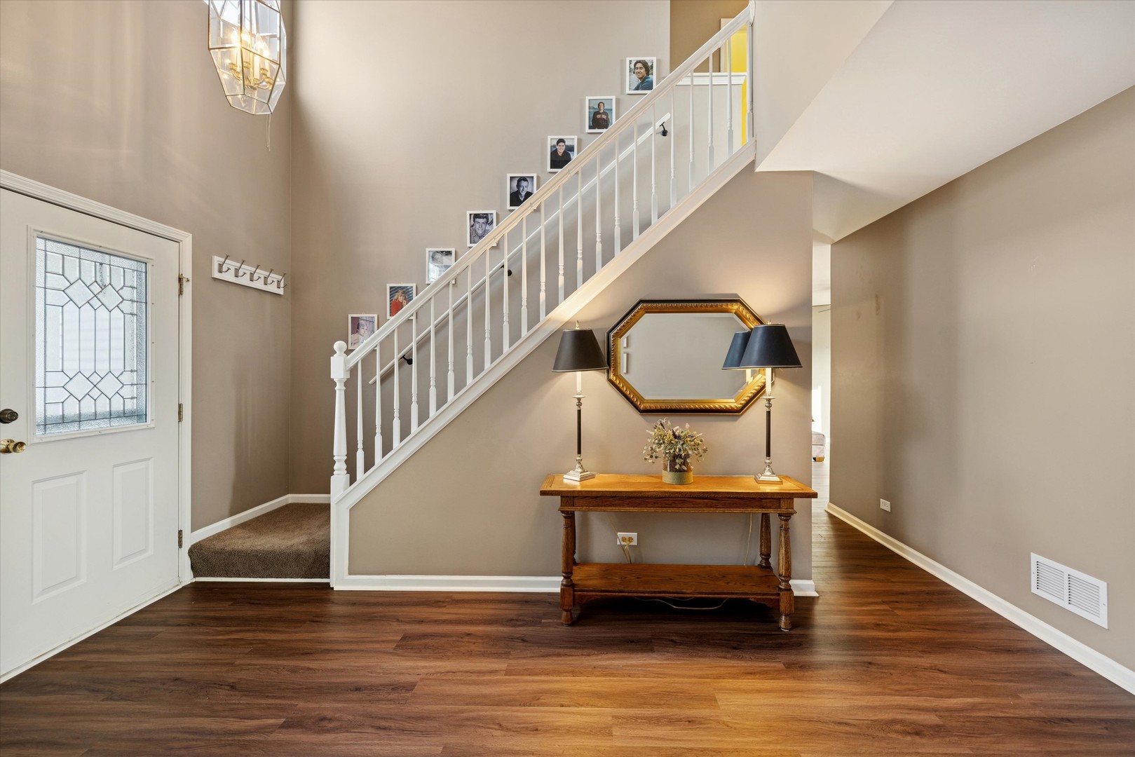 1157 Sawmill Lane Algonquin, IL 60102 - Photo 2 of 22 a view of entryway livingroom and hall with wooden floor