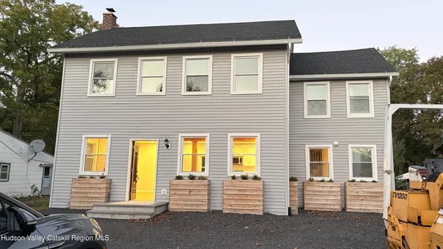 a front view of a house