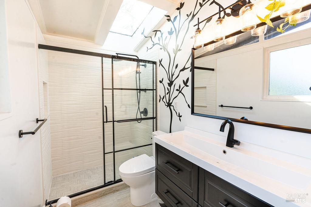 1108 Ferris Drive Novato, CA 94945 - Photo 10 of 24 a bathroom with a sink a toilet and shower