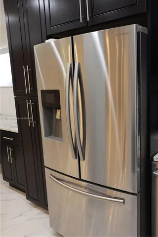 a close view of refrigerator