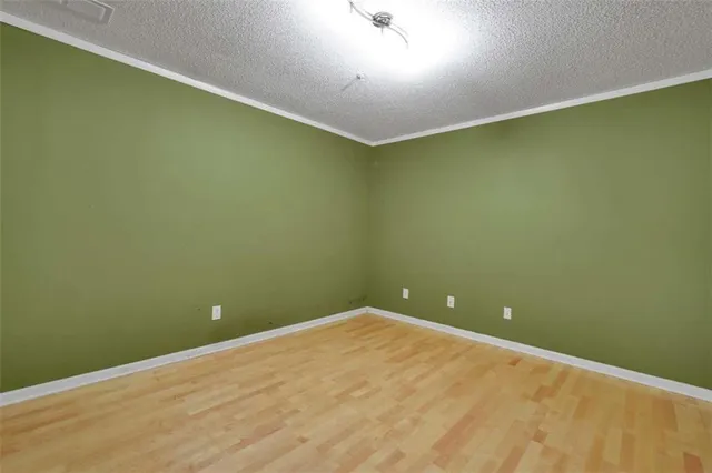 a view of a room with a fan