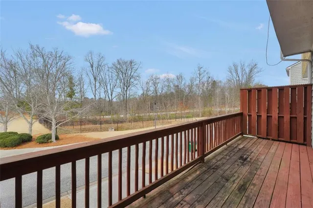 a view of balcony with outdoor space