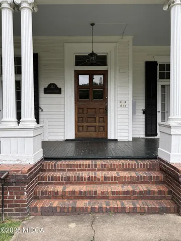 a front view of a house