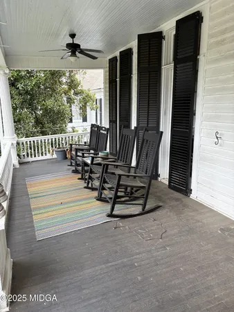 a view of a chairs in balcony