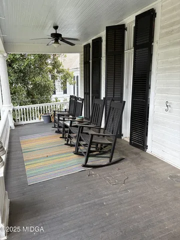 a view of a chairs in balcony