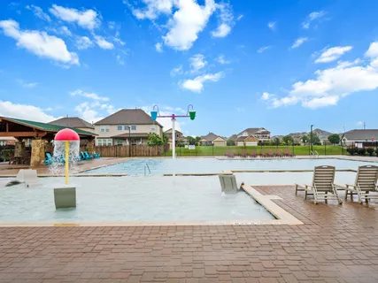 a view of a lake with houses
