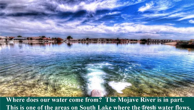 a view of a lake with houses