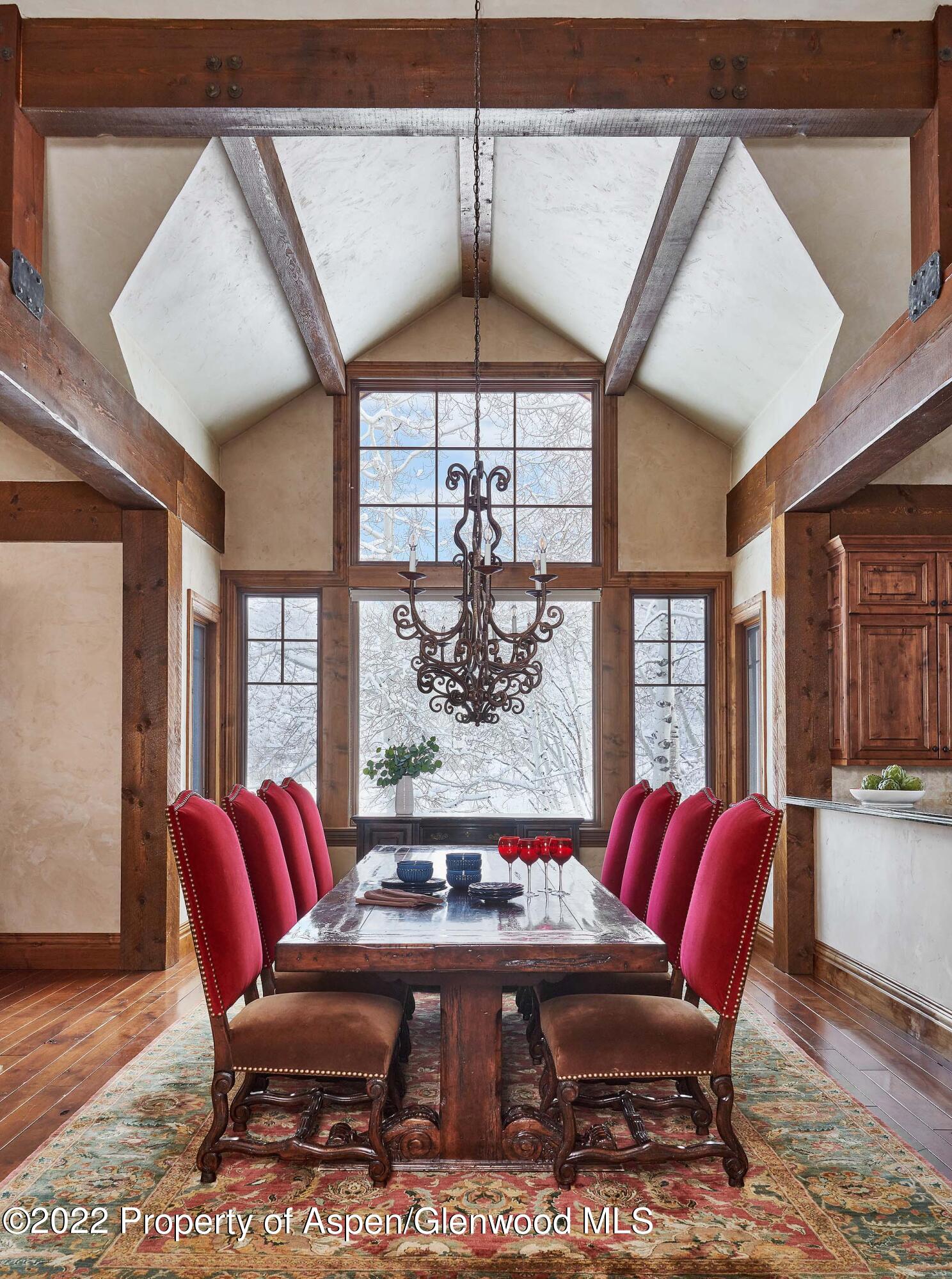 64 Spruce Ridge Lane Snowmass Village, CO 81615 - Photo 5 of 37 a dining room with furniture and window