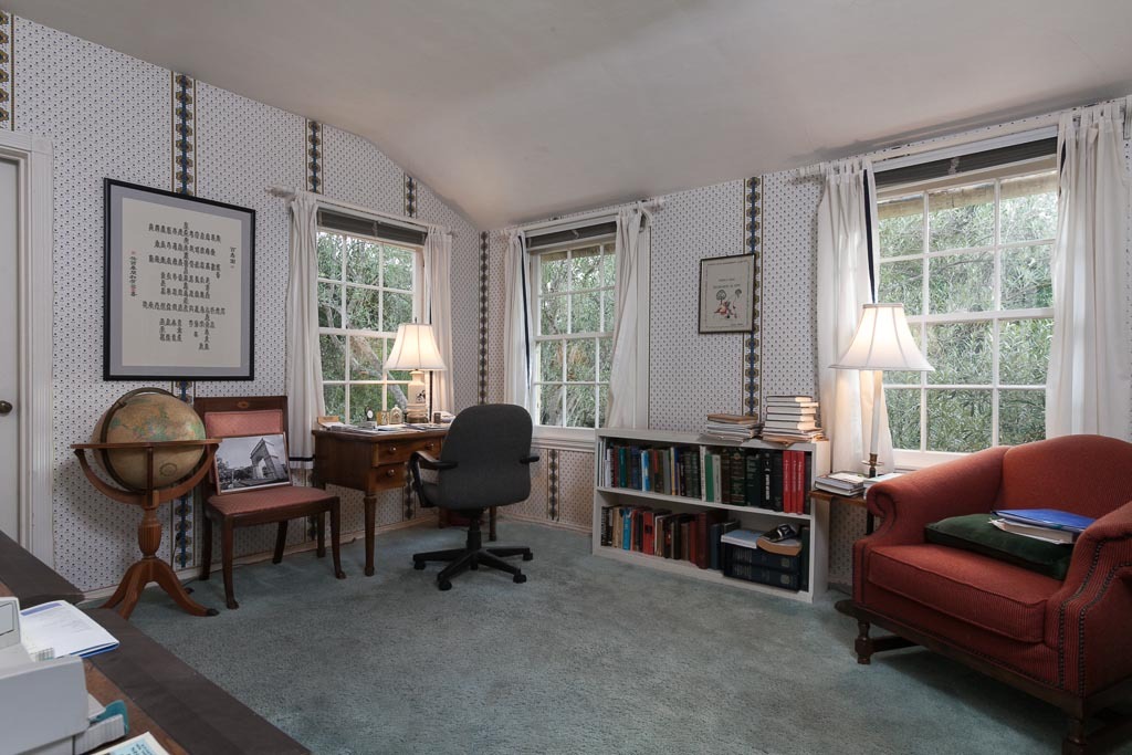 677 El Bosque Road Santa Barbara, CA 93108 - Photo 12 of 14 a view of a livingroom with workspace and a window