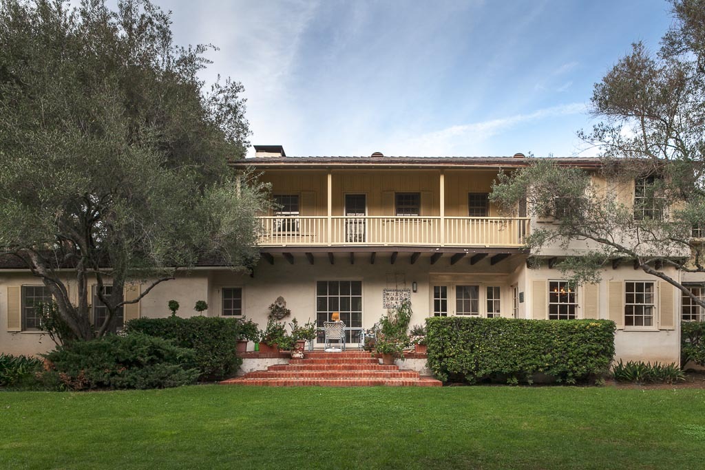 677 El Bosque Road Santa Barbara, CA 93108 - Photo 13 of 14 a front view of a house with a yard and trees