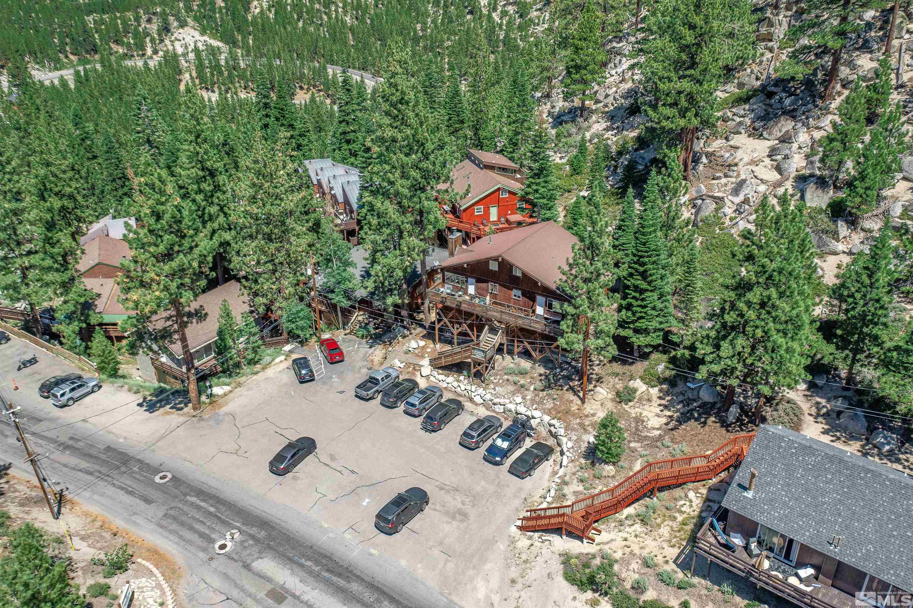 181 Tramway Drive, Unit B Stateline, NV 89449 - Photo 22 of 27 an aerial view of a house with a yard