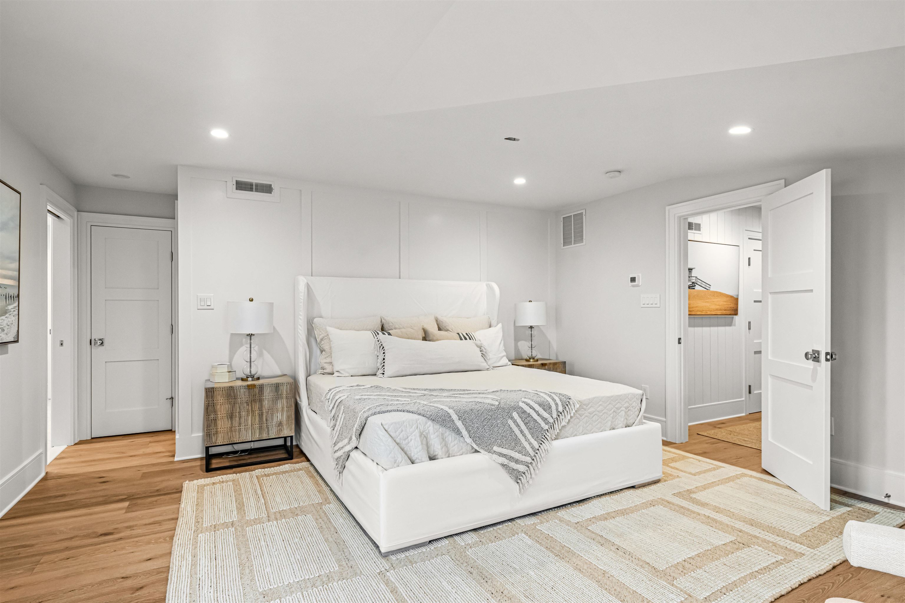 1819 Dune Drive Avalon, NJ 08202 - Photo 42 of 49 a bedroom with a bed and a view of bathroom