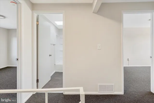 a view of an empty room