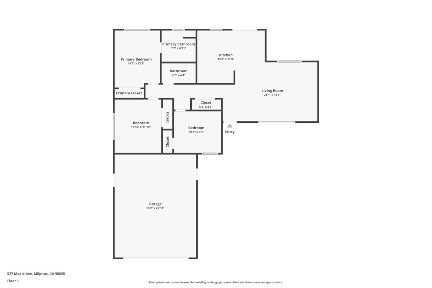 527 Maple Avenue Milpitas, CA 95035 - Photo 30 of 30 a picture of a floor plan
