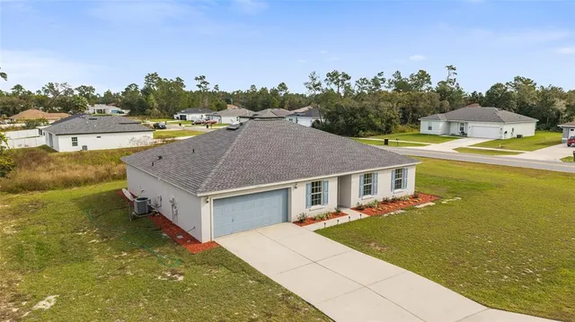 a aerial view of a house